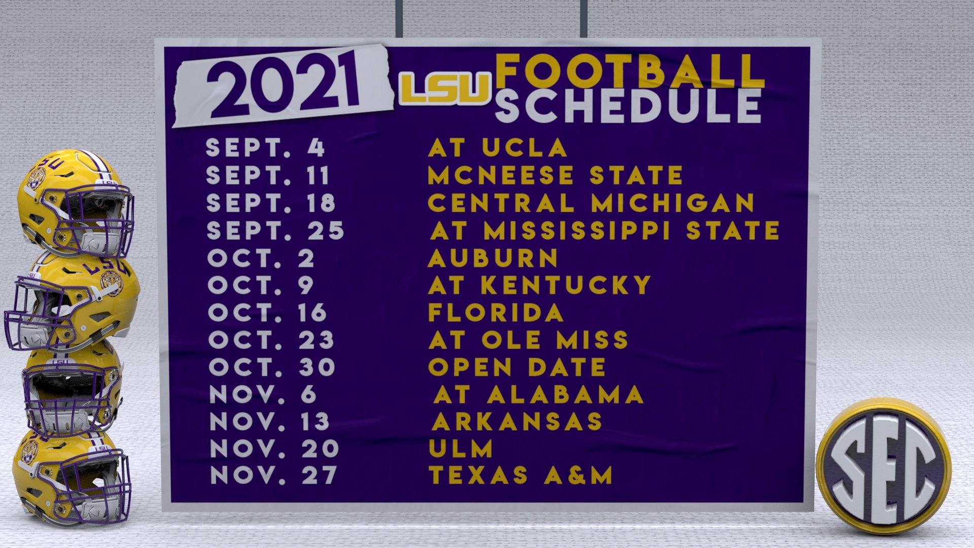 Lsu football schedule online 2019