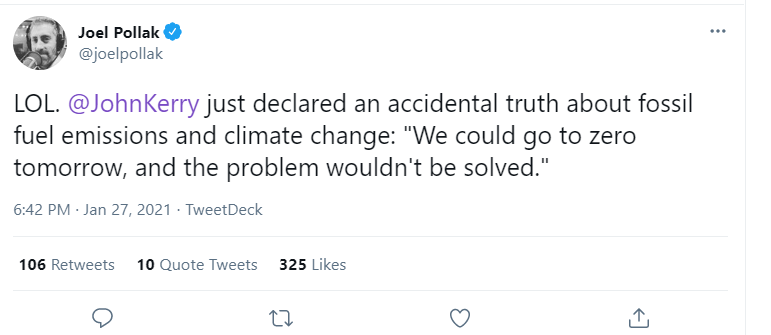 There was a time when no one dared talk about the complex distinctions between domestic action needing to be paired with leadership and encouragement of other countries. Kerry just comes about and says it, knowing full well these bad-faith attacks will come, but bounce off