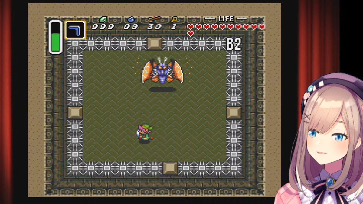 Halki ハルキ ドクロの森ボス ガモース に遭遇 厄介なステージで弾を放つボスを初見撃破 ゼルダの伝説 神々の トライフォース 閃いたｯｯ 鈴原るる にじさんじ T Co Yssu06jntx すずはライブ