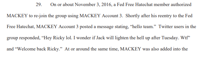 The feds were in the "Fed Free Hatechat"