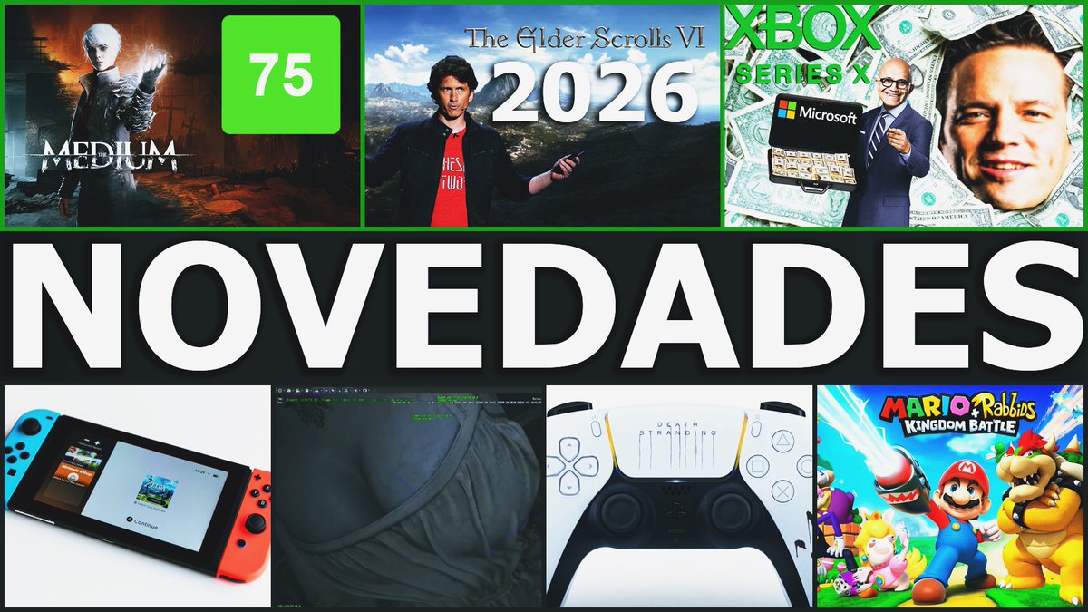 El_Locon_Gamer's tweet photo. INGRESOS DE #XBOX SE DISPARAN | NOTAS DE #THEMEDIUM | #SWITCHSUPER | #TESVI PARA EL 2026 | #LadyDimitrescu (BUBYS) | #DeathStrandingExtendedEdition PARA #PS5 | #MarioRabbids2 SERIA UNA REALIDAD
▶️https://t.co/4JvaVjfMC1 https://t.co/svDZQftMaA