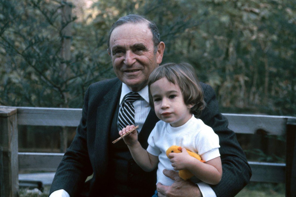 TheAaronWolf's tweet image. This is me and my Grandfather, Rabbi Alfred Wolf.  I wouldn’t be here today if he didn’t escape Nazi ruled Germany.  So many Wolfs/Davids were part of the 6 million that weren’t so lucky. More than ever, I believe we must honor with progress on this #HolocaustRemembranceDay 1/3