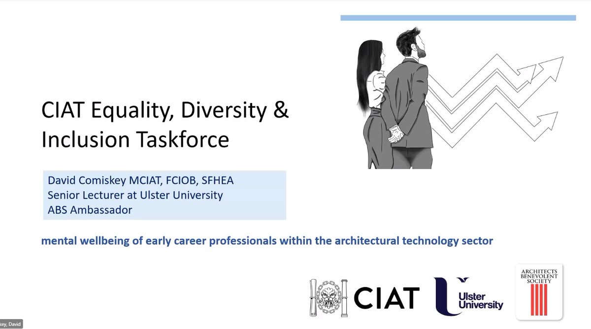 Great presentation by <a href="/da_comiskey/">Professor David Comiskey 🏗</a> on his publication work promoting Mental Wellbeing of architectural professionals. Really encourage everyone to read the report @ architecturaltechnology.com/uploads/assets… and utilise the advice, guidance &amp; useful links within.