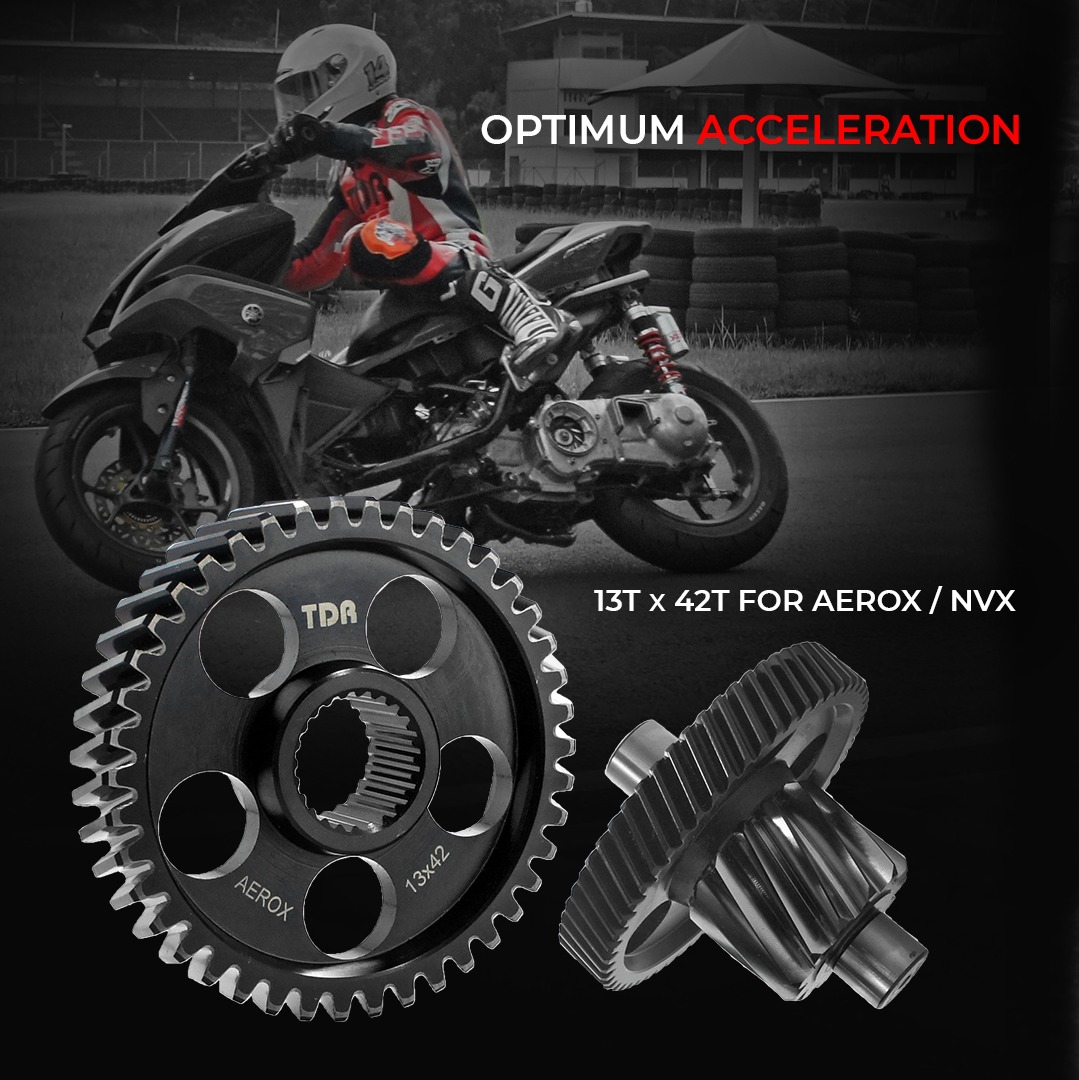 TDR Gear Ratio dikembangkan dengan rasio yang seimbang untuk putaran bawah hingga putaran atas untuk performa maksimal.
-------
TDR Gear Ratio developed with balance ratio to make optimum acceleration.
.
Order online bit.ly/TDRAutomaticGe…