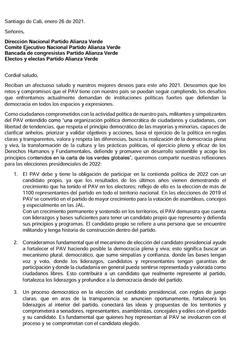 AnitaCarabali's tweet photo. + de 60 ciudadanos les decimos, construyamos en democracia amplia, fortalecidos en bases, territorios y unidad. PresidentVerde 2022
@navarrowolff @AngelicaLozanoC
@MirandaBogota @AntonioSanguino @AntanasMockus @CamiloRomero
@ivanmarulanda
#PAVcandidatopropio
#PorlosVerdesYoVoto🌻 https://t.co/EJN2aQRTtG