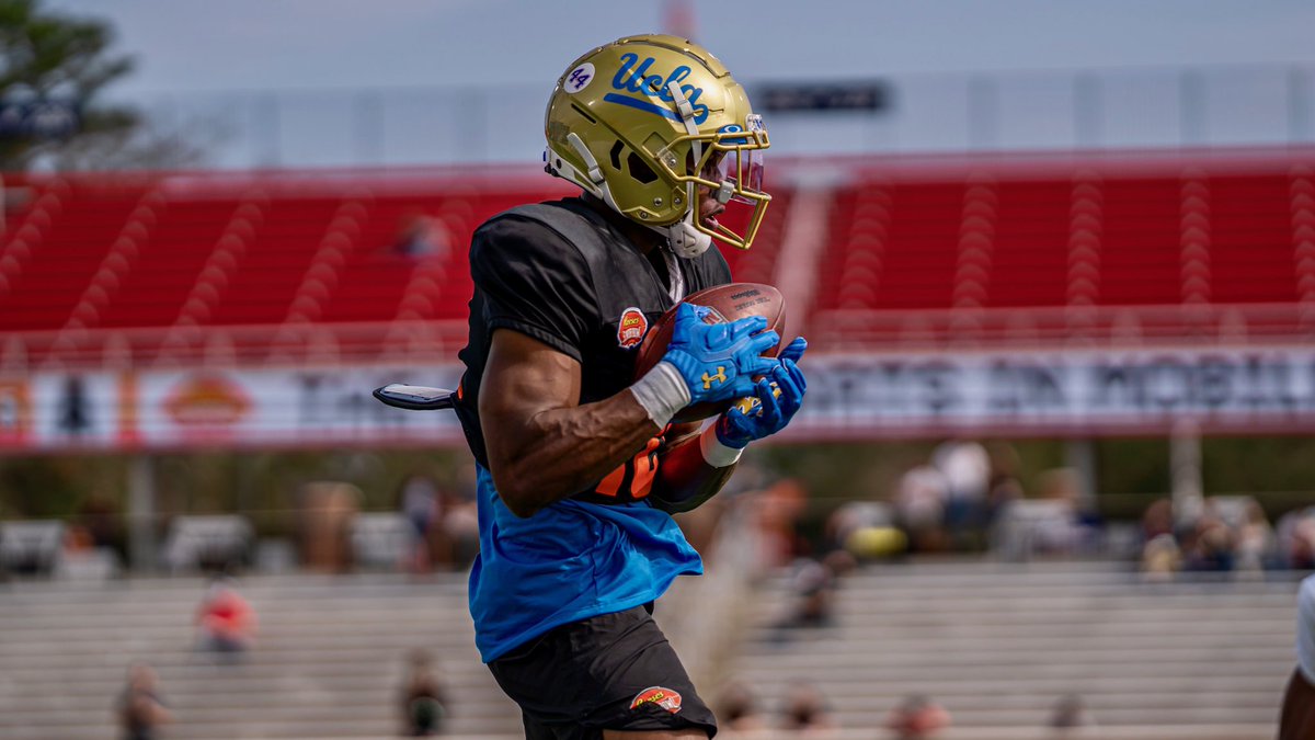 JimNagy_Sooners's tweet image. The following are the fastest WRs from Tuesday’s Reese’s Senior Bowl practice (taken from 7-on-7’s, team drills, and WR/DB 1-on-1’s) per our partners at @SlantsAI. 

Demetric Felton - 19.78 mph
Kadarius Toney - 19.43 mph
Frank Darby - 18.49 mph

#TheDraftStartsInMobile