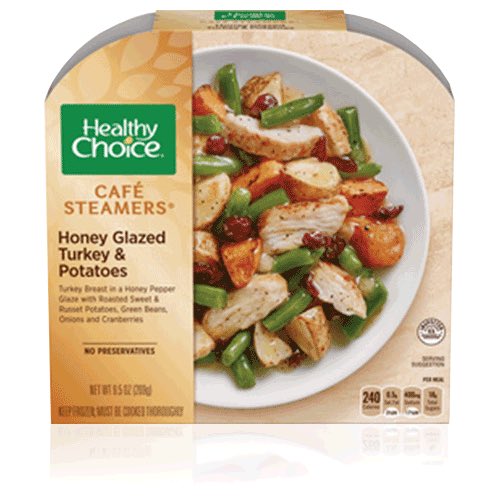  healthy choice café steamersAs far as frozen dinners go, these are pretty damn good. $2-3 each depending on sales and all I think are under 300 cals. Once I found a 190 cal one. Great for when you’re too depressed to actually cook/prepare food.