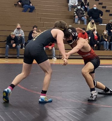 Wrestling - Great battle by Andrew McClune. He wins by an 11-9 decision. Solanco leads 18-3.