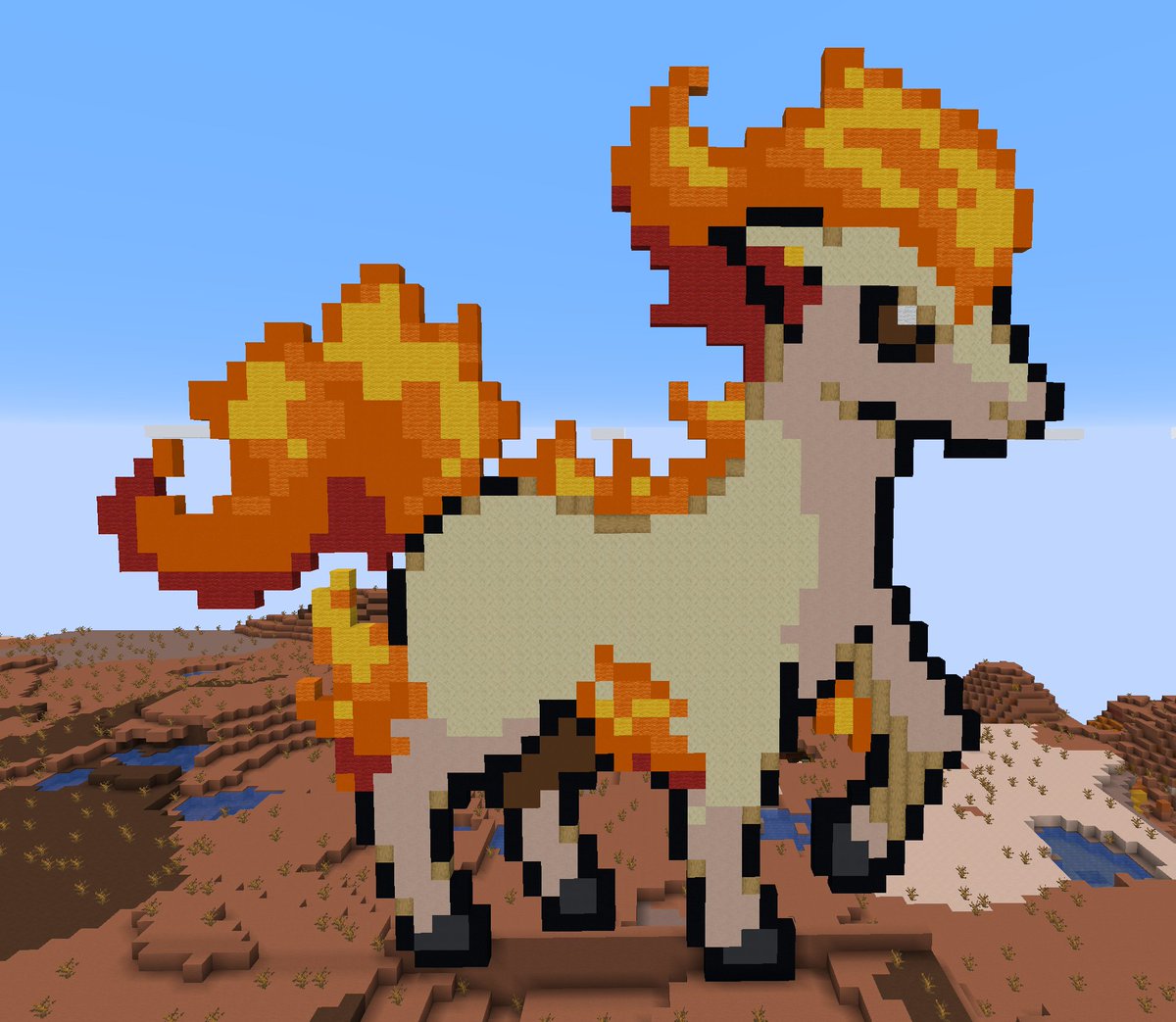 Naidre_Orvir's tweet photo. Ponyta! #minecraft #minecraftpixelart #pixelart #pokemon #ponyta https://t.co/JGNwk1wc3f