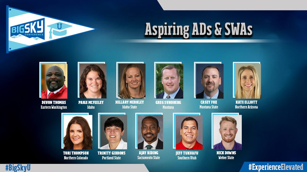 BigSkyConf's tweet image. We&apos;re excited to announce the 2020-21 #BigSkyU participants! This opportunity will focus on leadership and professional development for the four cohorts.

Read More 👉bit.ly/3qVqcNa
&quot;Big Sky U&quot; Central 👉 bit.ly/3iUg9oO

#ExperienceElevated