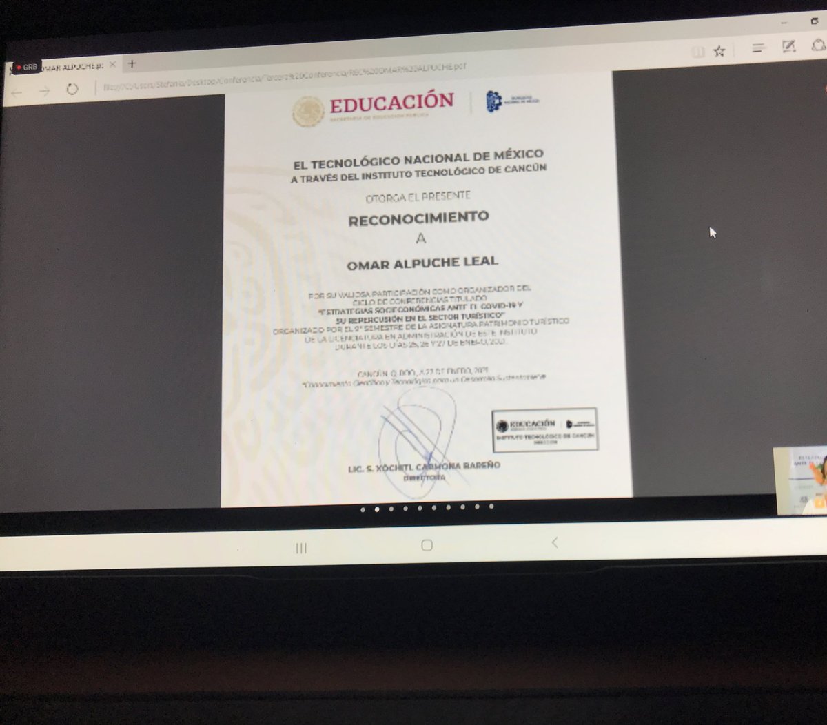 Felicidades profesor Dr. <a href="/omaralpuche/">omar alpuche leal</a> !!! #PatrimonioTurístico #ElCompromisoSigue