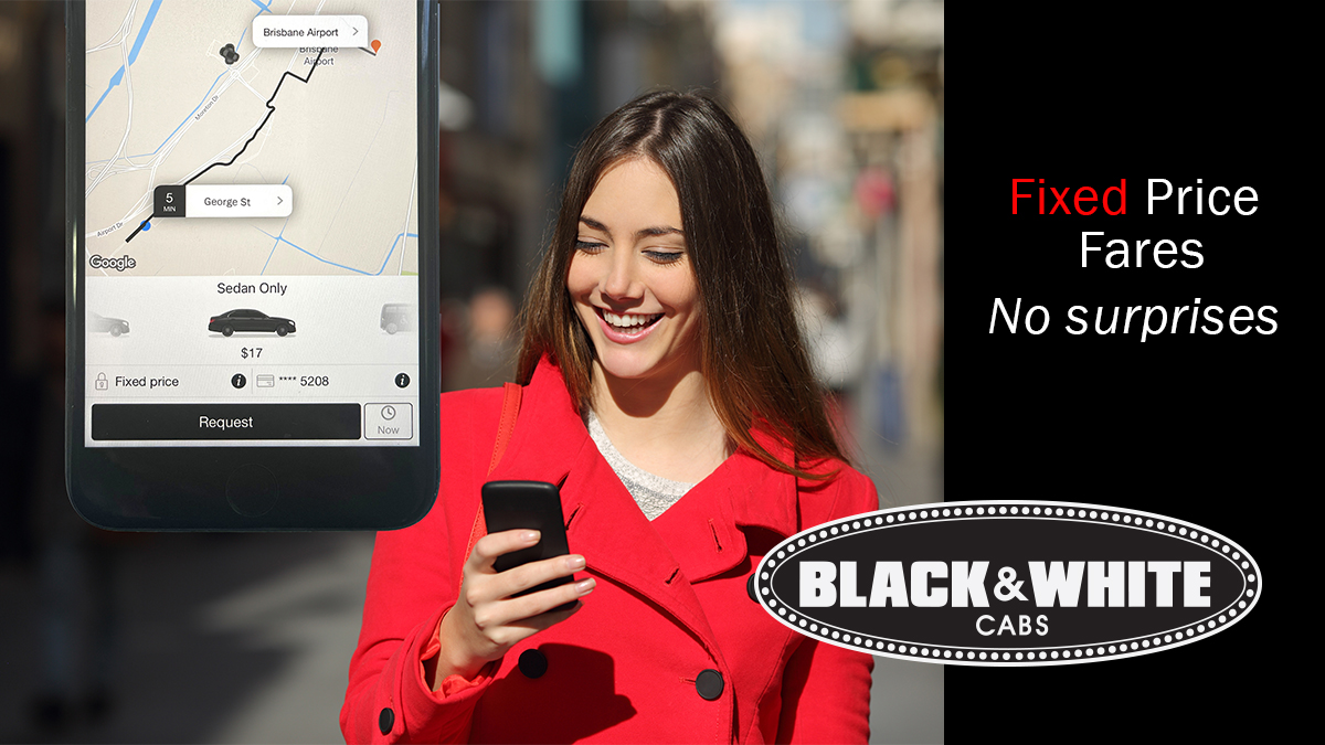 BlacknWhiteCabs's tweet photo. Nobody likes surprises when it comes time to pay.
Lock in a fixed price fare when ordering your next taxi and know exactly what your trip will cost before you book. Grab our app or call 133 222
#stuffsurges #fixedprices https://t.co/wUwg48lmYC
