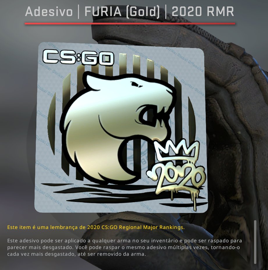 Sticker, FURIA (Gold)