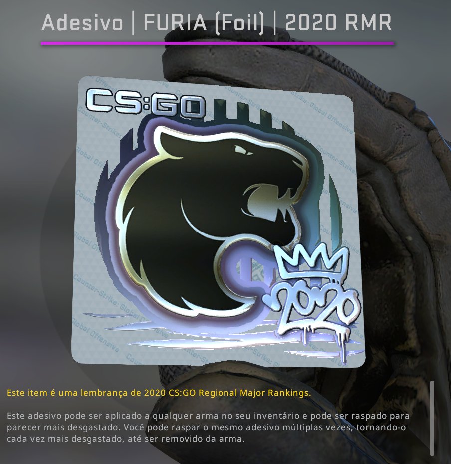 Sticker, FURIA (Gold)