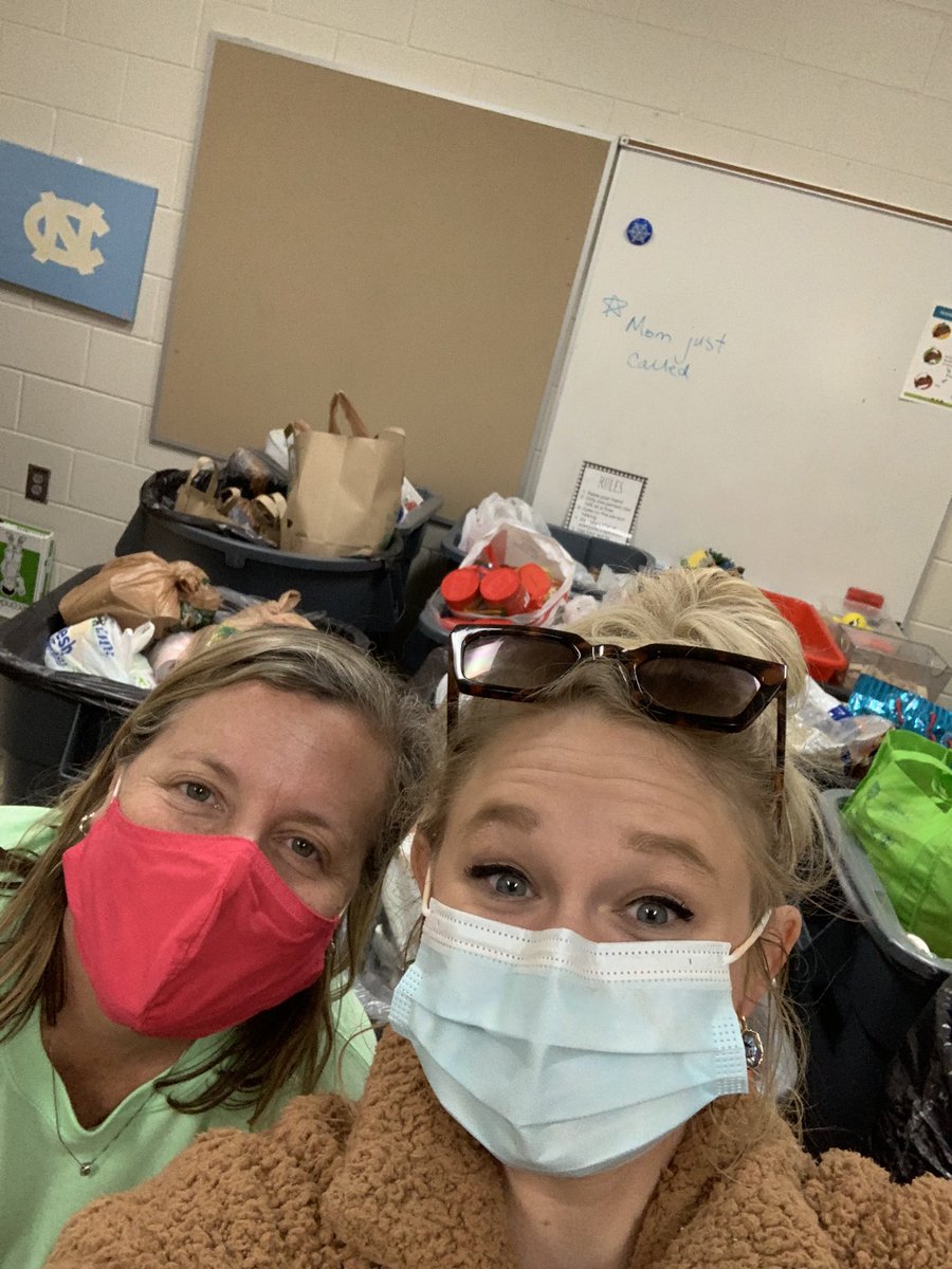 We ended up with SO MANY food dontations today! We are so very grateful for the families at White Oak! Mrs. Hines office is packed to the brim! Woohoo