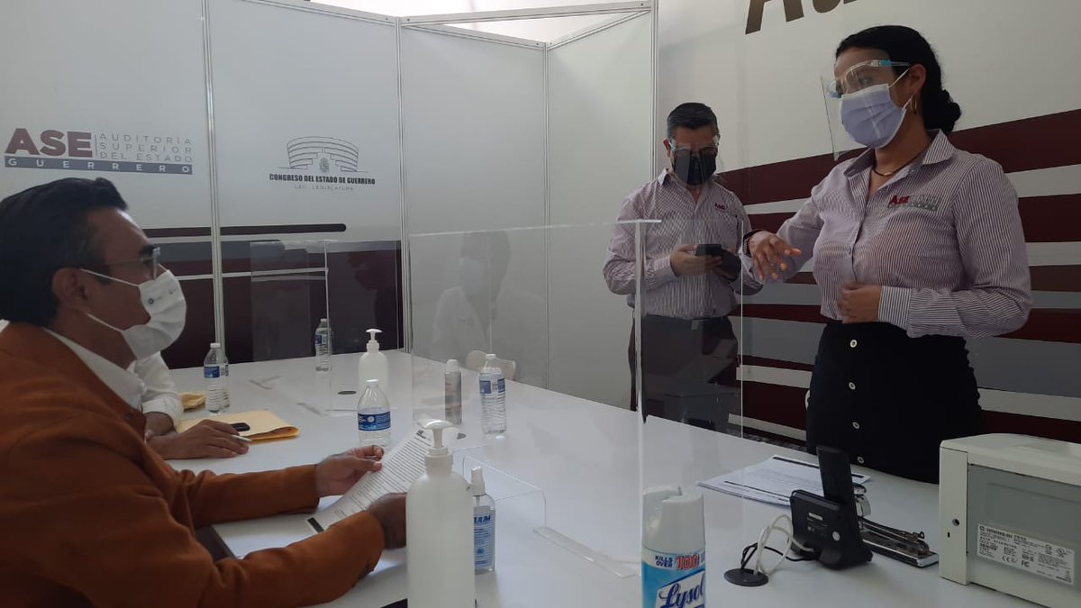 En la Auditoría Superior del Estado (ASE) en la capital del Estado en #Chilpancingo dando seguimiento puntual a los trámites y temas de la dependencia, para la entrega en tiempo y forma de la cuenta pública 2020 de manera virtual, y el informe semestral 2021.