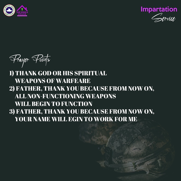 Prayer points raised were in thanksgiving to the spiritual revelation made available to us.

#impartationservice #SpiritualWeapons