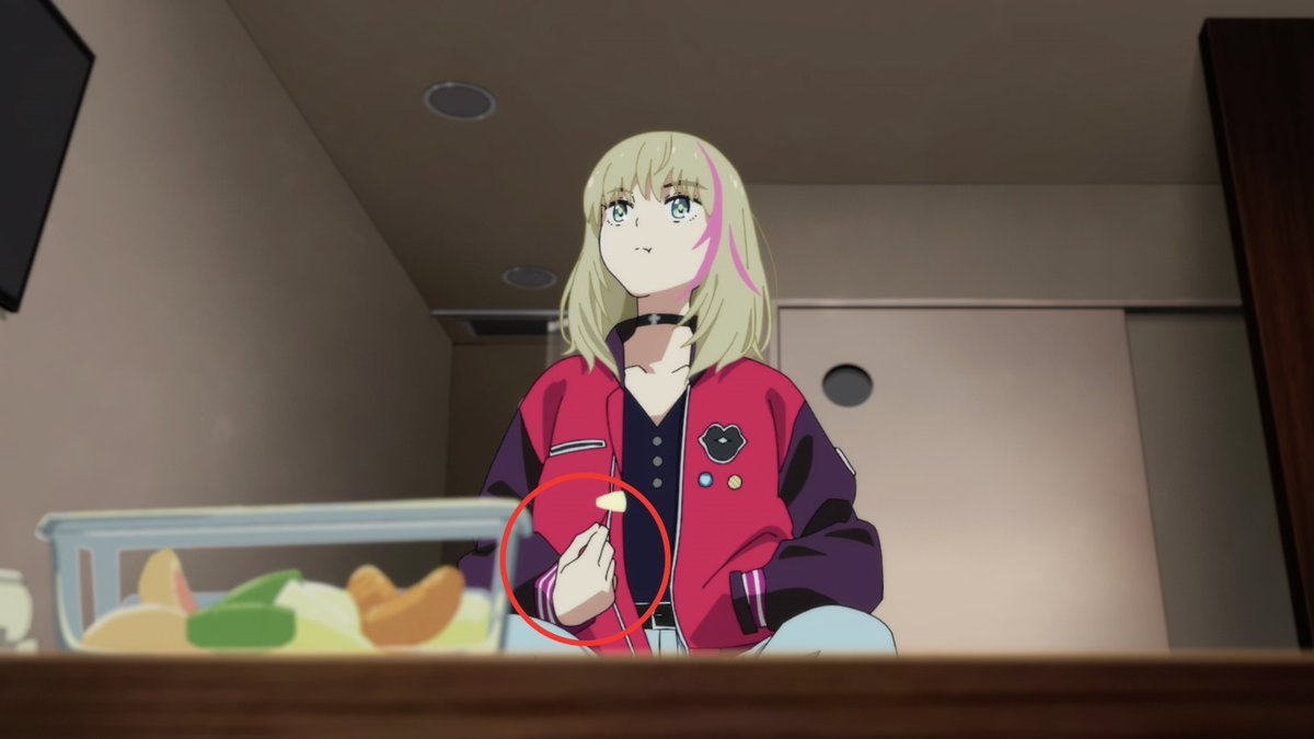 Ok, I’m aware of the obvious observations regarding… this, but as I was watching it for the third time, I noticed something amazing. This is the first time in the scene where Rika’s hands aren’t curled up!We see Rika genuinely opening up to Ai in very subtle ways.