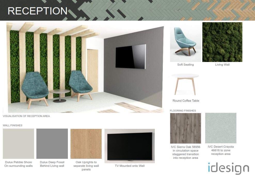 idesign have been instructed by Thirsty Work to redesign the style and look of their offices. Our first commission has been the Ground Floor of their new Plymouth branch opening at Easter. Our design incorporates the reception, canteen and toilet areas.