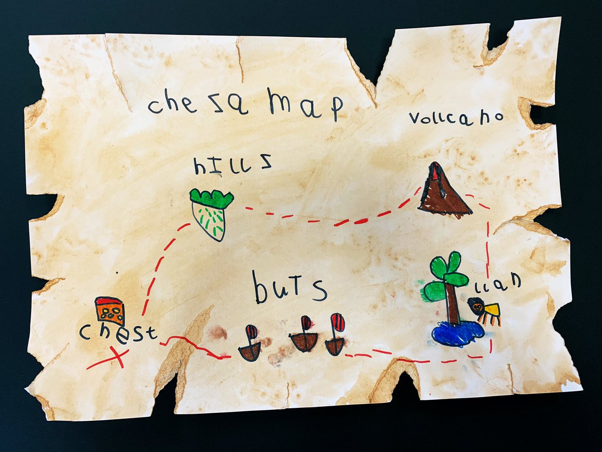 MissBWalker_x's tweet photo. How amazing are these treasure maps that we have been creating during our pirates week in reception!! 🏴☠️ 🗺 ✏️ #edutwitter #PrimaryRocks #primaryschool #earlyyears #EYFS #EY #EYMatters #EYTALK #reception #markmaking #UTW #geography https://t.co/OeM2XWLANk