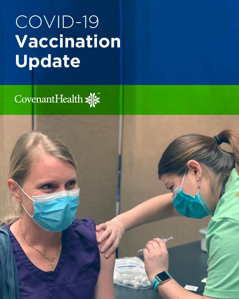 Covenant Medical Group and Grace Clinic prioritized vaccinating health care workers in our region and our established patients for the limited supply that was provided, and those vaccinations are now committed to the patients. At this time, no additional doses are available.