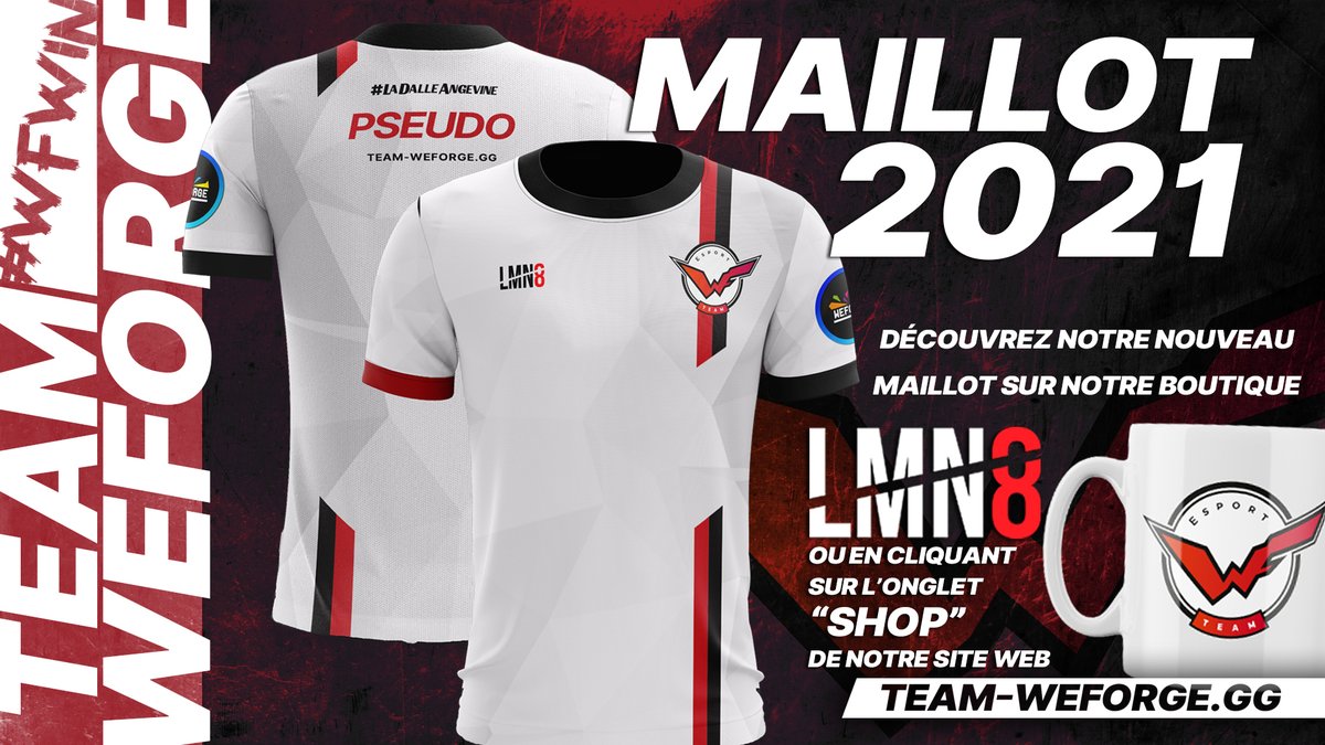 TeamWeForge's tweet photo. 👕 Vous les attendiez depuis longtemps, ils sont enfin là !!!

Découvrez notre nouveau maillot pour la saison 2021 sur la boutique @eliminate_fr 🔥🔥🔥

LIEN➡️https://t.co/5mEceC1rJI

#LaDalleAngevine #SportAngers #WFWIN🔴⚫️ https://t.co/nxaGwPWHVD