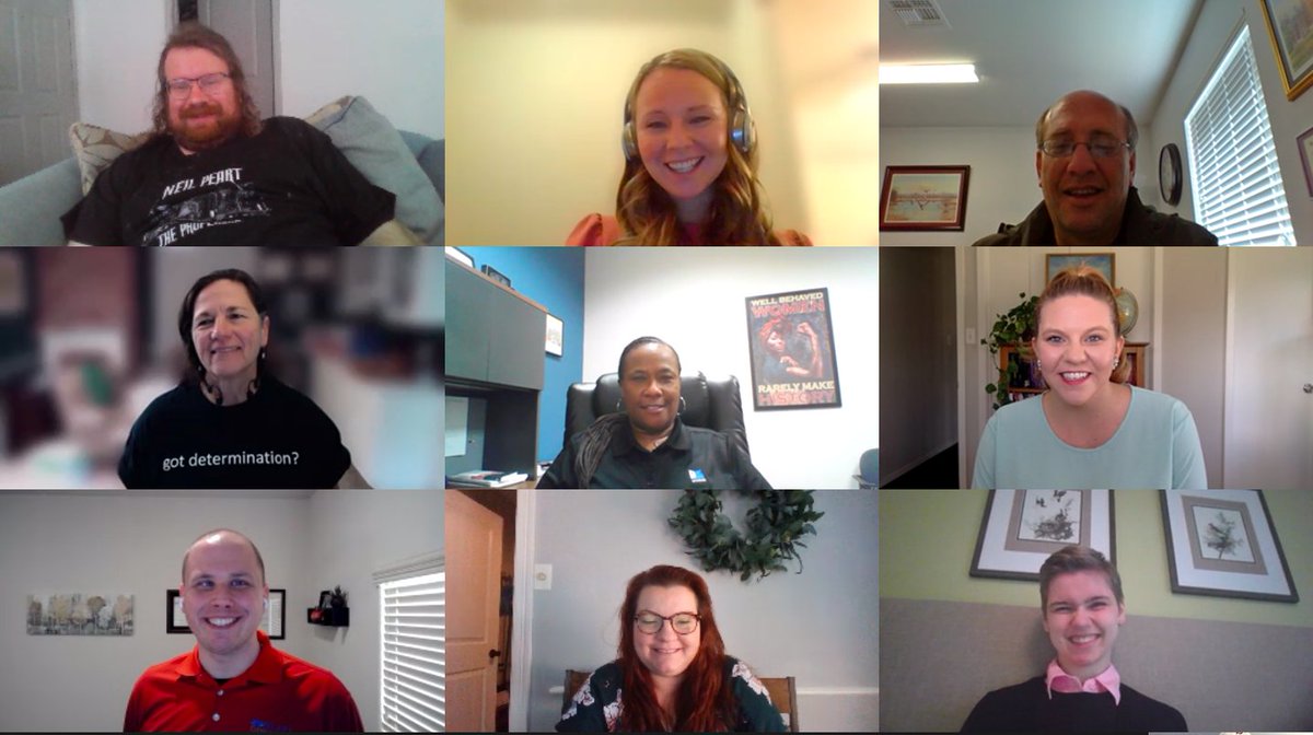 Today, the Texas APSE board held its first meeting of 2021! 

One of the chapter's newest members, Lauren Gerken, attended as a guest and provided an update regarding #txlege. Lauren, pictured bottom right, is a public policy analyst with <a href="/TxCDD/">Texas Council for Developmental Disabilities</a>.