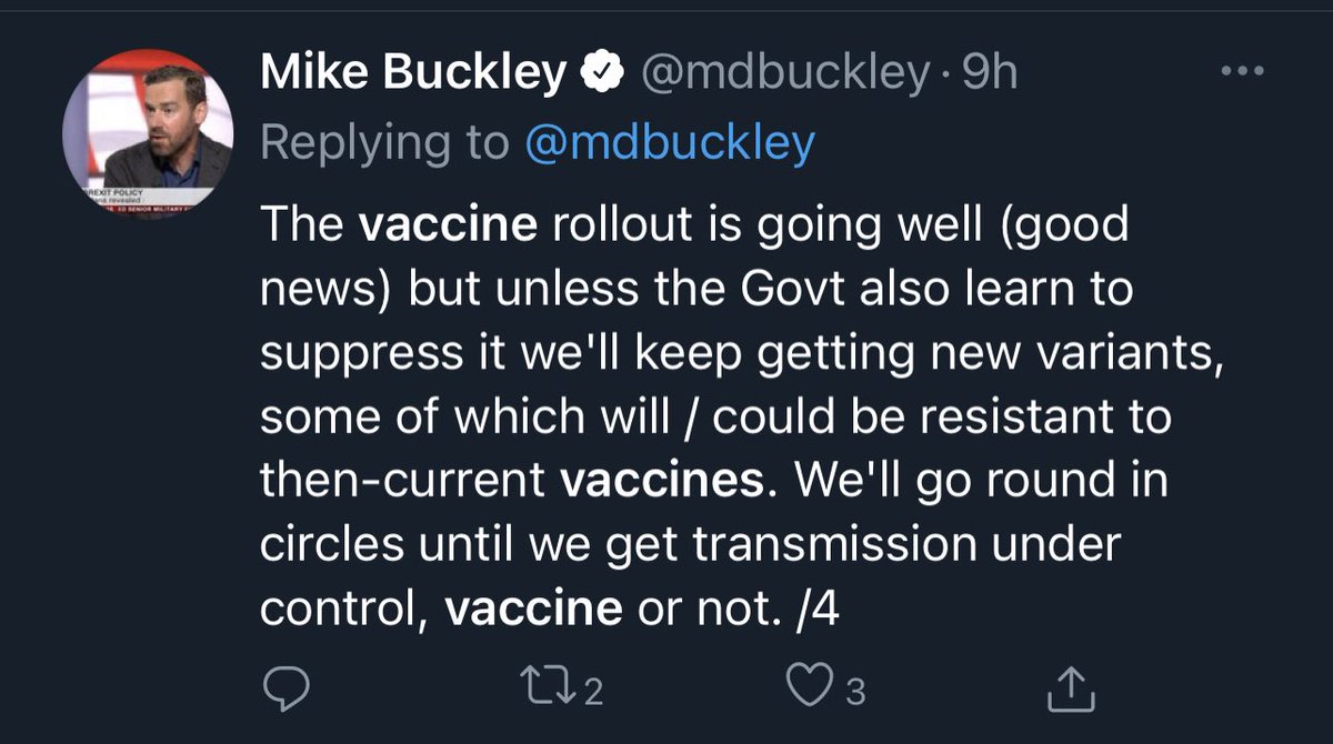 Ah ok. The roll out is going well but it’s pointless because of other government failures.