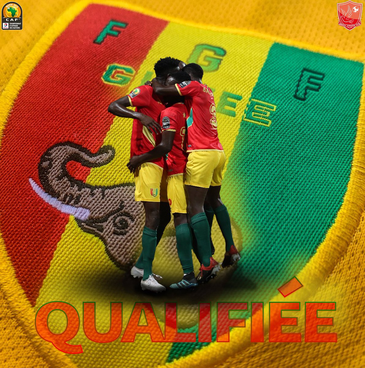 #TotalCHAN2020 
Bravo à l’équipe locale guinéenne qui vient d’arracher sa qualification face à la Tanzanie et rejoint ainsi le cercle des nations qualifiées pour le second tour du CHAN 2020 👏🏾👊🏾✊🏾
#SyliLocal 🐘🇬🇳
#PanafricanTeam 🔴⚪️