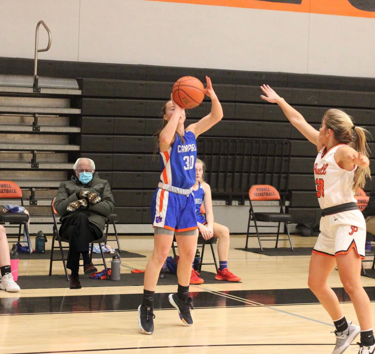 CCHSLadiesBball's tweet photo. Sorry so late, but make welcome our newest assistant coach. #feelthebern (special thanks @ohloby &amp; @ByNoahTaylor ) https://t.co/YvdiQ55jCl