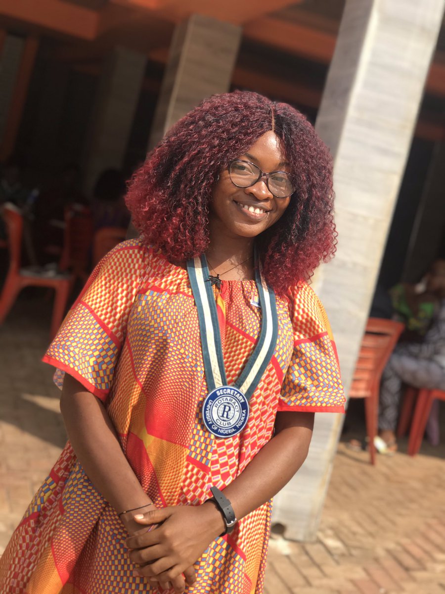 Dainty_Ursula's tweet photo. Notice the insignia? That’s a lot of responsibility. One I execute with so much pride and diligence @RotaUNN It’s strenuous, but totally worth it. The experience and exposure is second to none. One of my fondest life decisions has been identifying with #Rotaract #Rotary https://t.co/j2Q5zvRglT