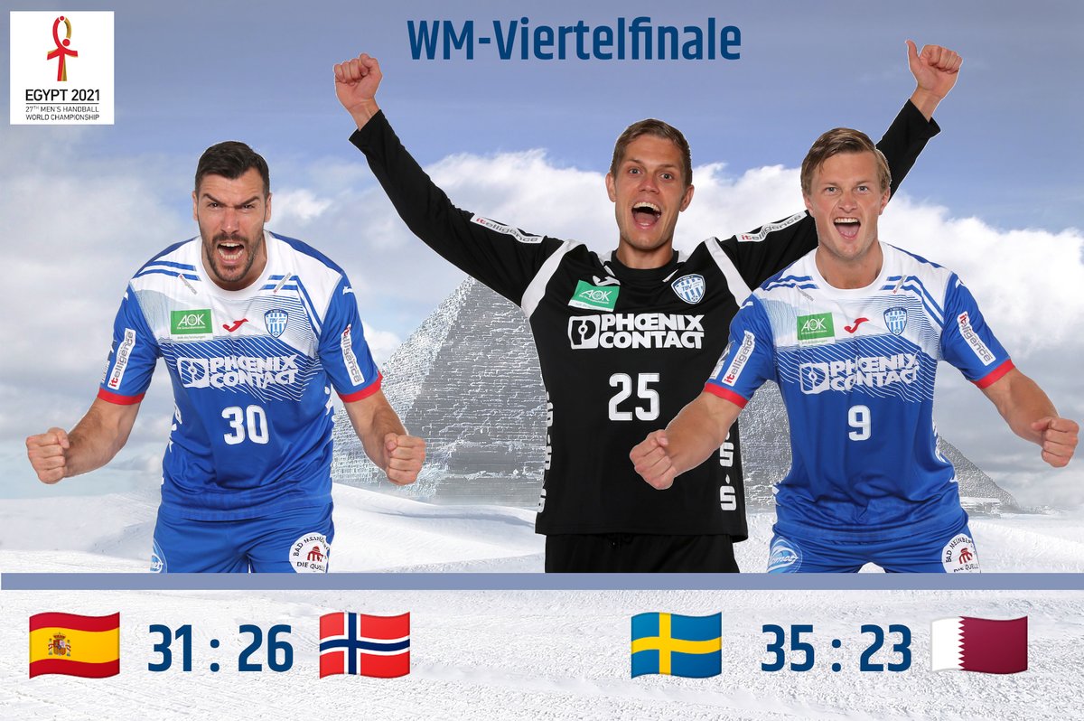 tbvlemgolippe's tweet photo. 🔜 WM-HALBFINALE! 🎉
Glückwunsch, Jungs! 👏
#tbvlemgolippe #handball #handballwm2021 #egypt2021 #GemeinsamStark https://t.co/vW8TRRHp9H