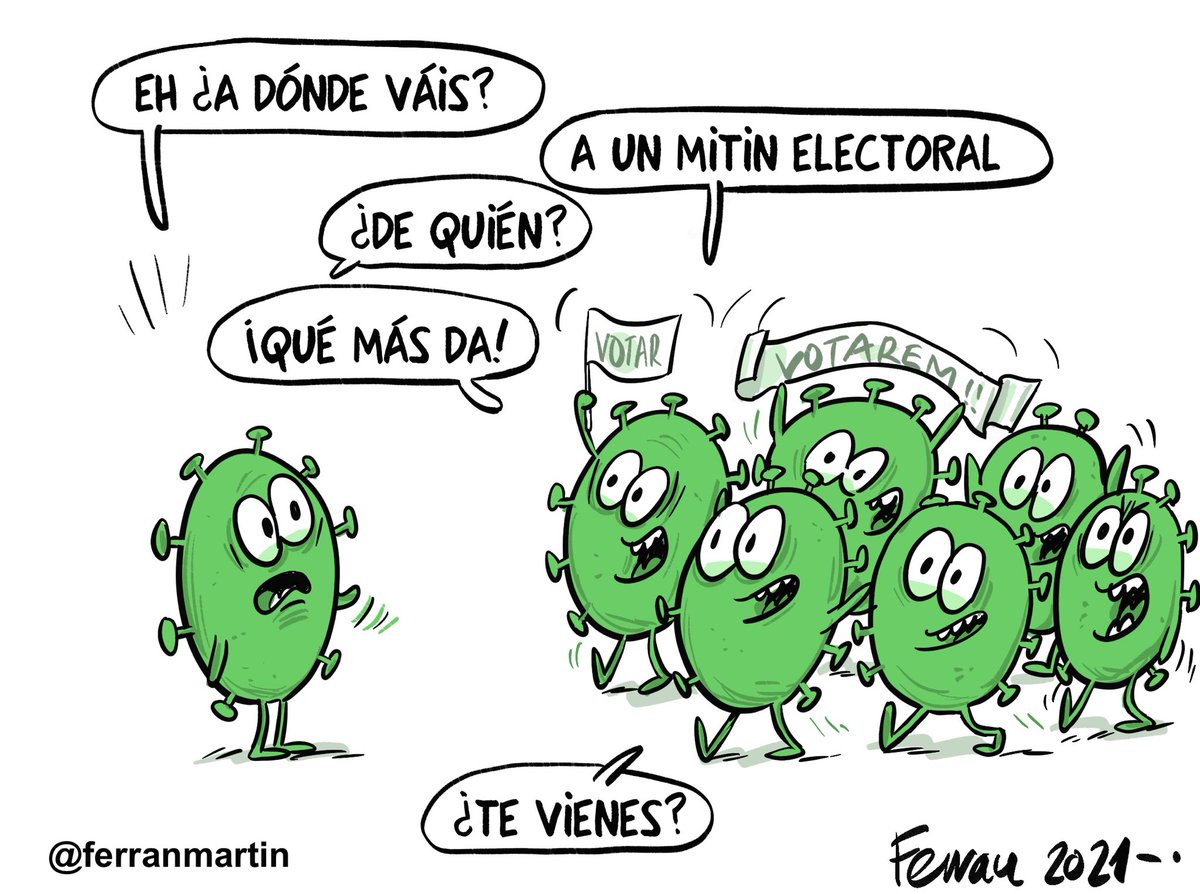 Ferran Martín on Twitter: "Mítines. Nueva viñeta de la serie #HumorViral  vía https://t.co/q1ffsuatT4 #14F #eleccions #coronavirus  https://t.co/20knXTU7sN" / Twitter