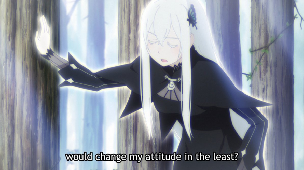 Echidna & Emilia have an interesting dynamic wherein any sympathy Emilia offers bounces right off Echidna. The latter goes as far as to mock Emilia's "sugoooku" verbal tic in her sarcasm.Dona's disdain seems to be aimed towards Emilia's person rather than being tied to Subaru.