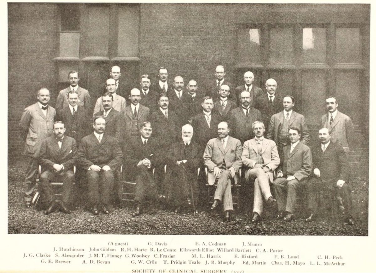 First thing to say is Codman clearly was an outstanding surgeon brilliant mind and quite the character... he is the tallest guy, back row!