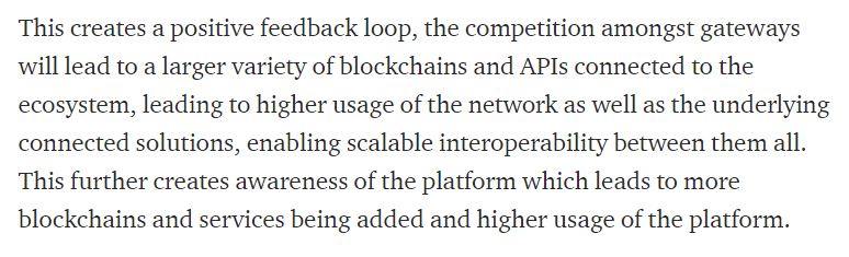 21/ The open source connectors will be made available so anybody can easily connect their blockchain / API / monetise services to an Overledger gateway, connecting to Overledger Network and benefit from being part of a network of networks, creating positive feedback loops.