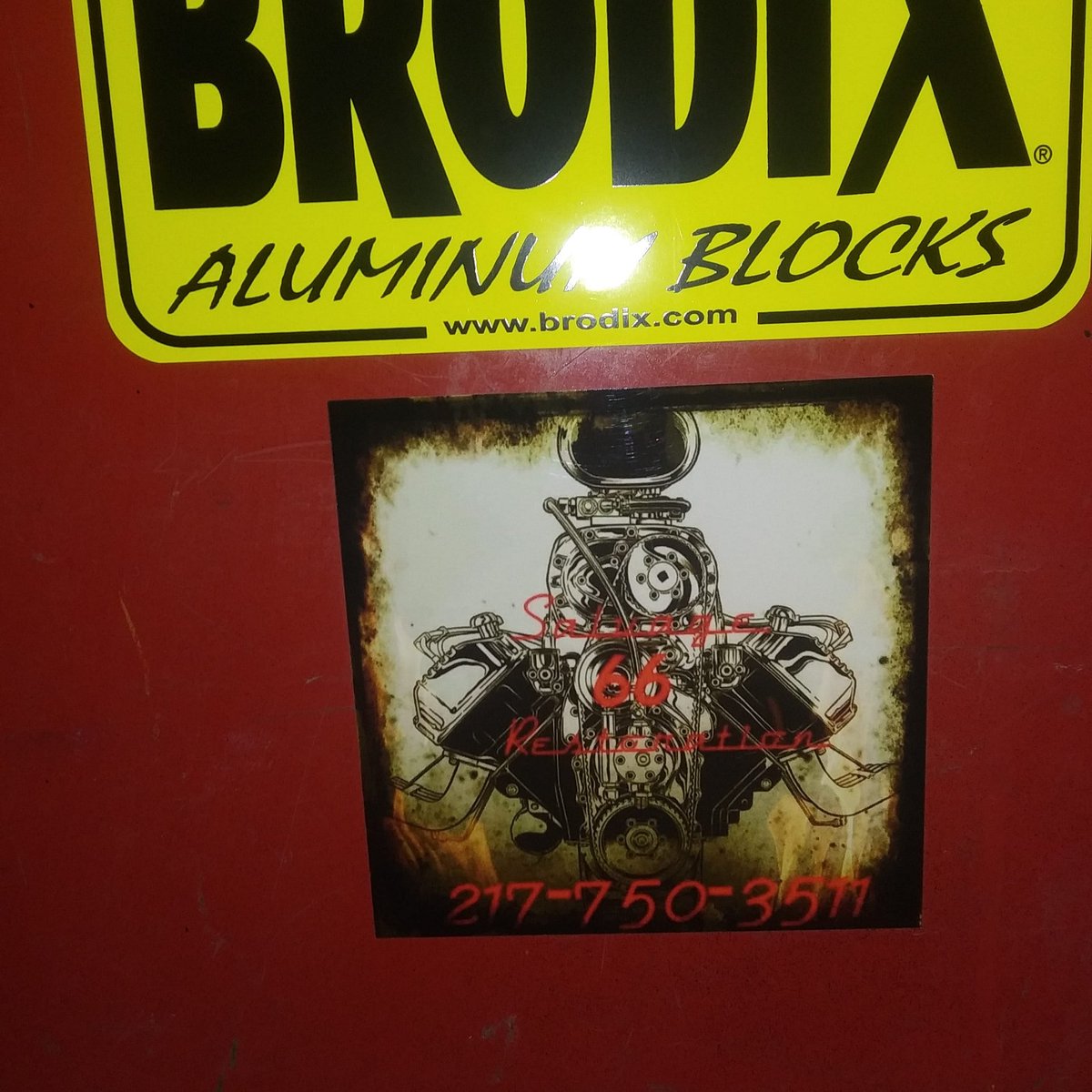Big Thanks to <a href="/RaceCals/">RaceCals</a> for killing the shop decal!! Top quality work!! Couldn't be happier! And yes right next to the <a href="/BRODIXheads/">BRODIX Heads</a> sticker!!