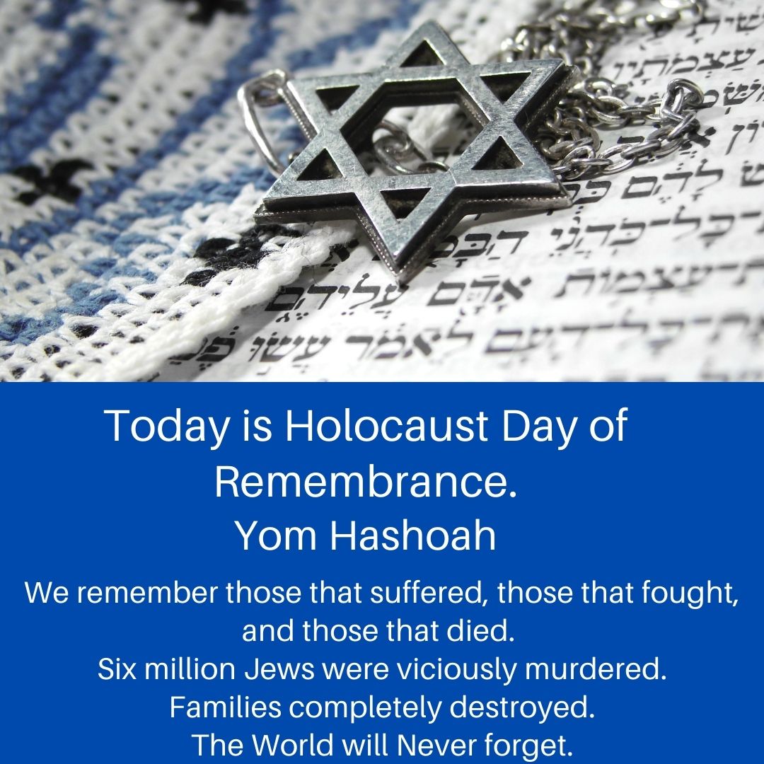 On this day we remember, we will never forget. WE collectively must work to dismantle anti-Semitism, hate groups, white supremacy, racism and oppression. Yom Hashoah. #HolocaustRemembranceDay #HolocaustMemorialDay2021 #Peace #NeverAgain #LestWeForget