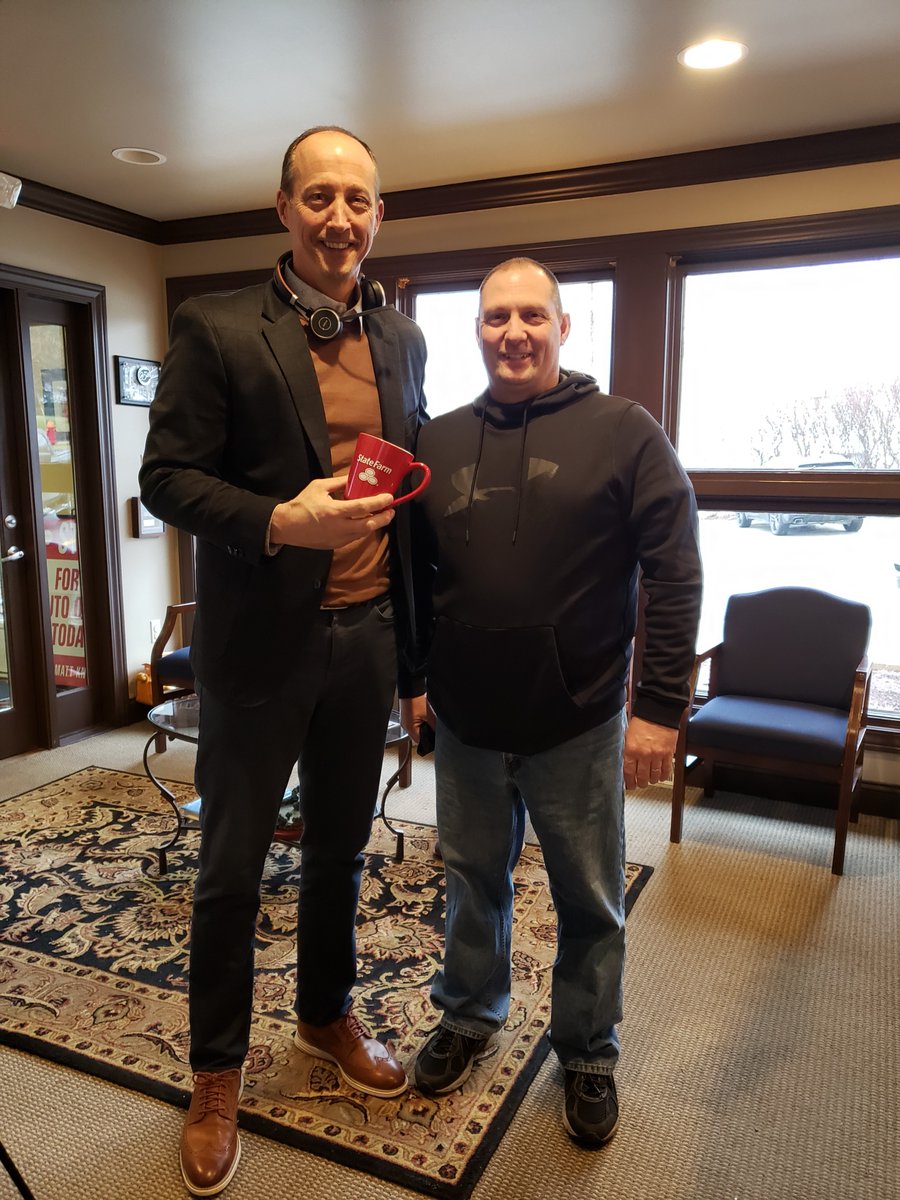 One of our customers stopped by the office for a quick review and we decided we would show a little appreciation to one of our area's first responders. Thank you Dave for all you do! #neighborhoodofgood #firstresponderappreciation