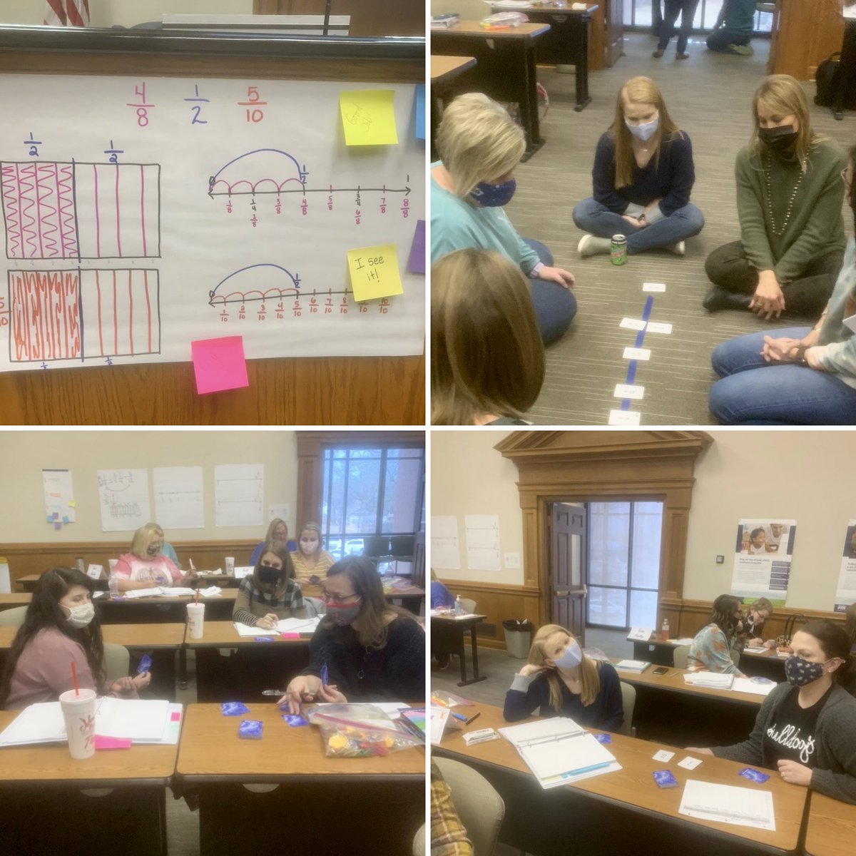 faithengle24's tweet photo. Look at these awesome teachers growing their math minds and fractional reasoning in Day 2 of AMSTI 3-5 Foundational Math training! #visualmodels #fractionsense @WalkerALSchools @amstiuna @lgpartrick @kimberw5226 https://t.co/Uk8ZdTcZx0
