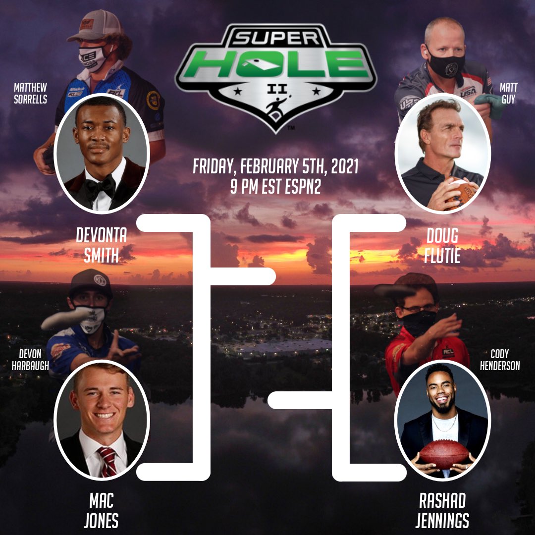 🚨BREAKING! SuperHole is back, Old School vs. News School style! 🚨

SuperHole II will pair 2 new age football stars of the future and 2 football legends of the past with 4 ACL Pros in a sudden death playoff for the ages! Catch all the action at 9 pm EST on ESPN2 February 5th!