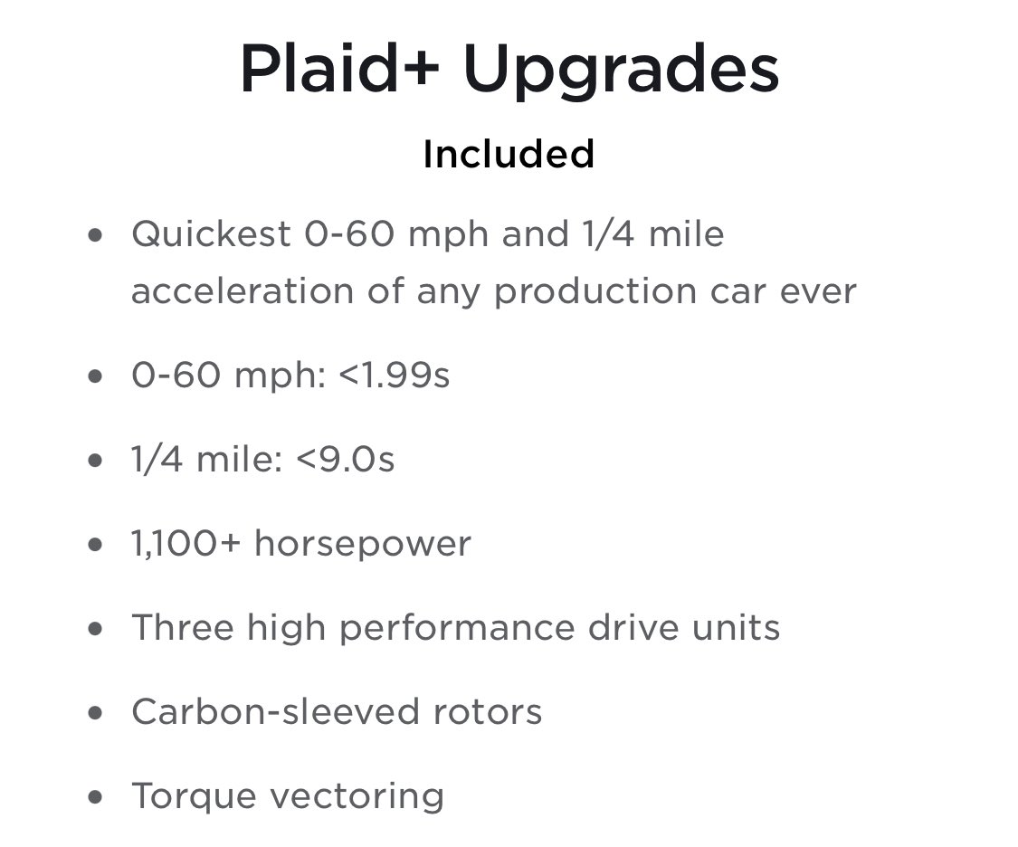 if these are the Plaid+ specs in the Model S wtf is the Roadster gonna be? a literal rocketship?