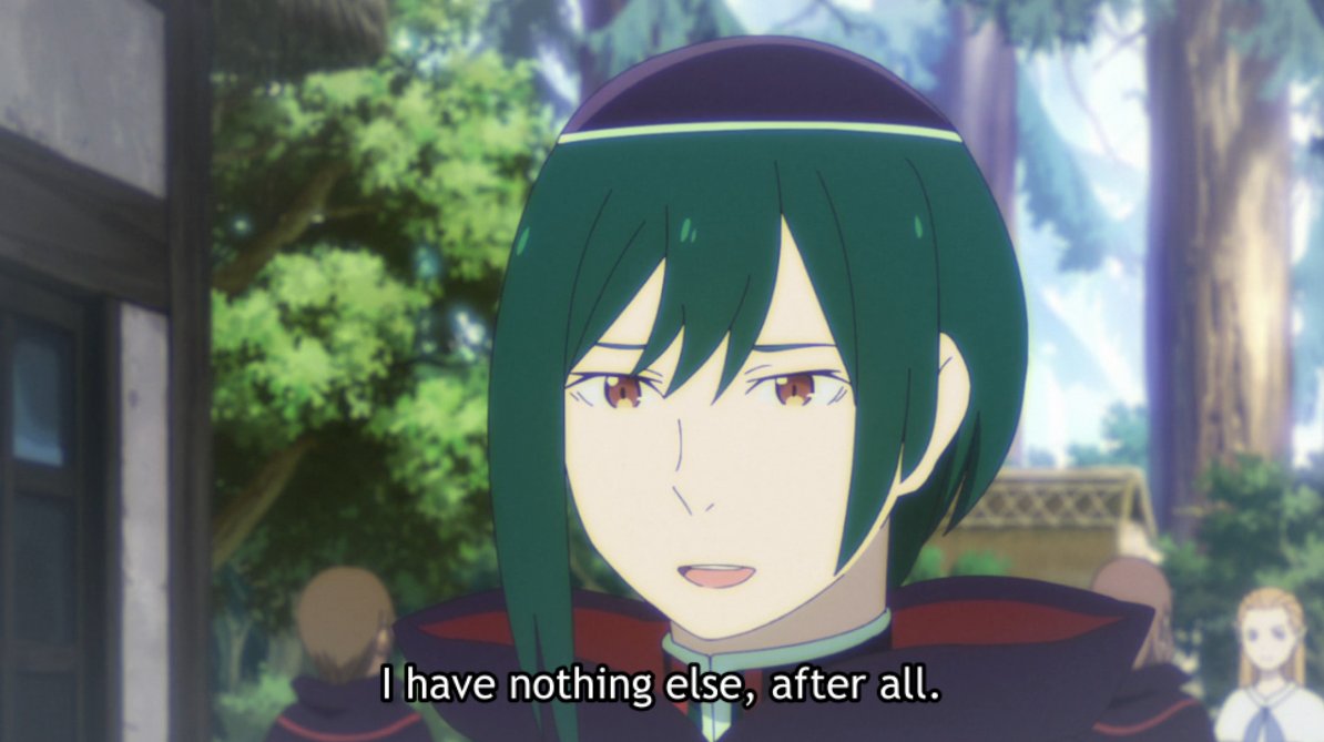 This scene establishes a similarity between Fortuna & Geuse — they're both tied down by a sense of responsibility towards a higher being(s?), and live their lives accordingly. This constitutes one of the main reasons why they feel such a connection to each other.