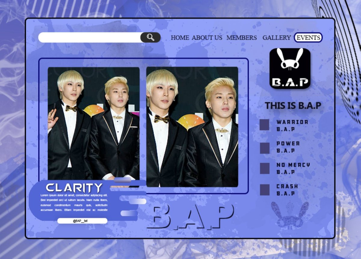BAP__twt's tweet photo. ₊ 🐰 ҩ   We  ＿  α r e   𝔹 . 𝔸 . ℙ 𓂃 b α ╱ b ˖ ყ ·  ₊ ᥲt _𝐞𝐯𝐞𝐧𝐭_ #CLARITYCB ₊ #FLAMEWithCLARITY ﹆   

Itzae y Veno se encuentran en el comeback de estos grandiosos chicos, deseándoles muchas felicidades. https://t.co/16qKADCiWV