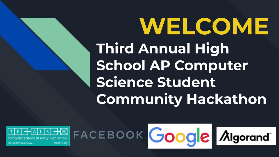 Today PHA kicked off our 3rd Annual HS AP Computer Science Student Community Hackathon, with students working in teams to design a program around this year's theme of Global Sustainable Development #CSforSocialGood. Winners will be announced next Wednesday! @CSPHA1 #StudentHack21