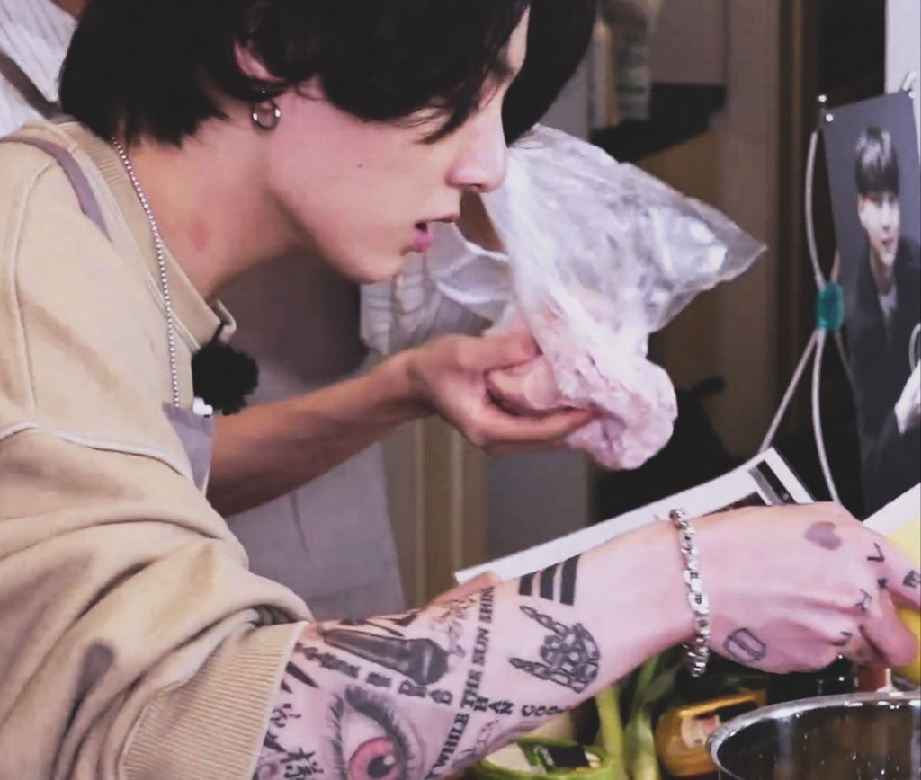 Evidence #8: quietly tracing his tattoos while laying in bed on a Sunday morning.