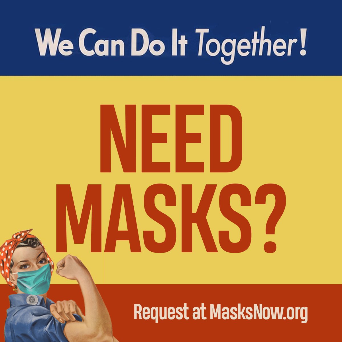 masksnoworg's tweet photo. At #MasksNow we are here to help.

If your group, workplace, doctor's office, health center, etc. needs masks, you can place a request at https://t.co/SV3LL7i0de or text masks to 50409 https://t.co/XVwHAWKSsI
