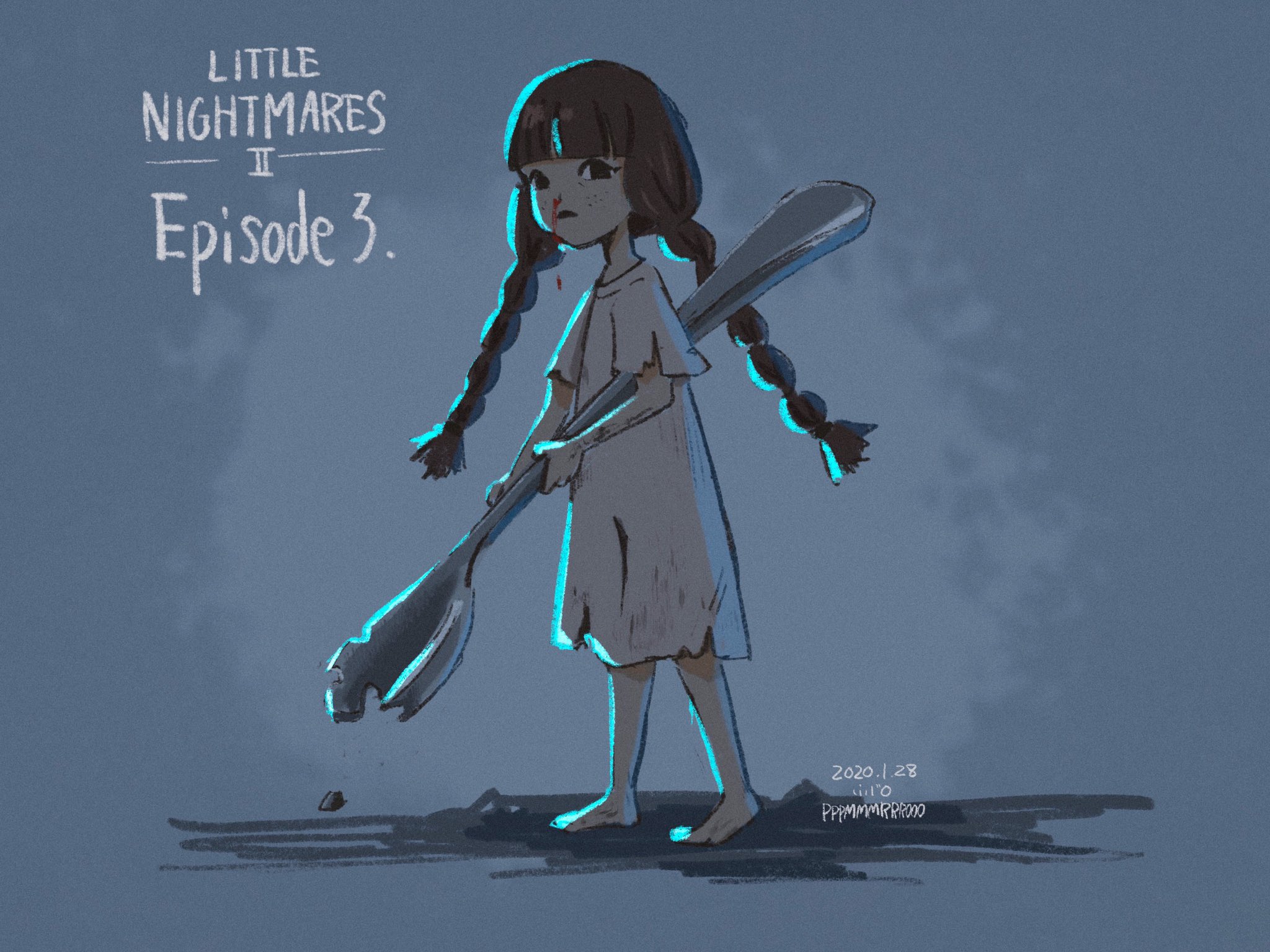 ふじまる Fujimaru Pa Twitter リトルナイトメア2 コミックのおさげの女の子 Littlenightmares Littlenightmares2
