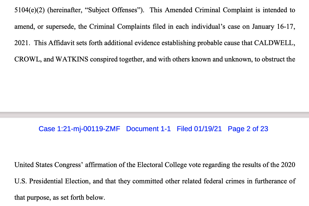 ERRATA: It was not unsealed - these are superseding indictments (apologies, the stupid moves *so fast* these days).Note: this is no longer about entering the building - it's about impeding democracy. That's a big shift toward ugly. For everyone involved.