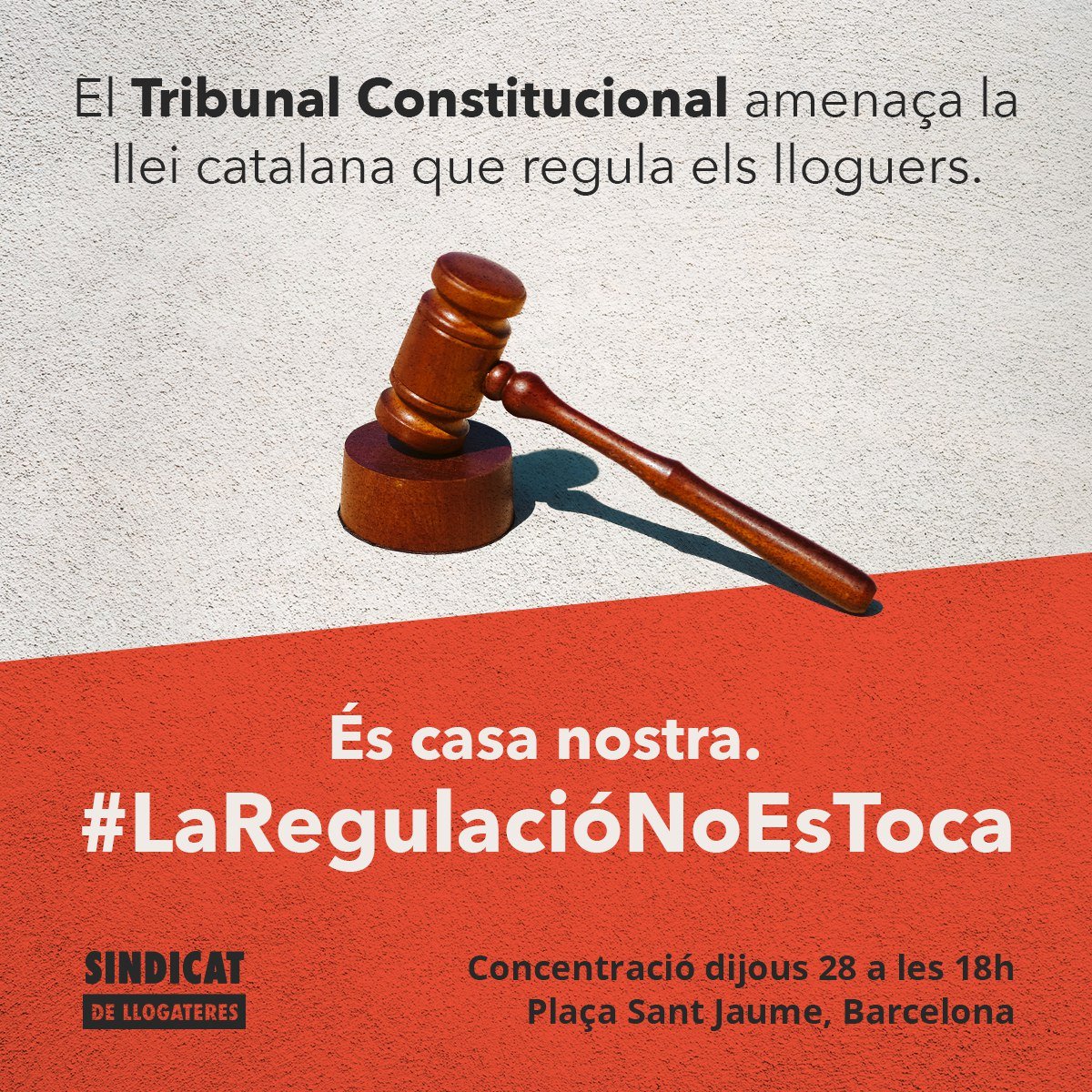 evabaror's tweet photo. Es va suar molt per tirar endavant aquesta Llei #RegulemLloguersJa #habitatge que protegeix els més febles i posa límits a l'especulació, per no dir avarícia, immobiliària... així que no es toca!
Demà estarem aquí a #Barcelona amb @trinitro per avisar que #LaRegulacioNoEsToca 👇 https://t.co/BvQH9rxiEL